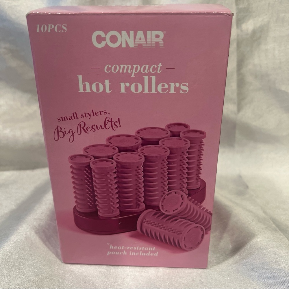 Conair Pink‎ Compact Hot Rollers & pins
